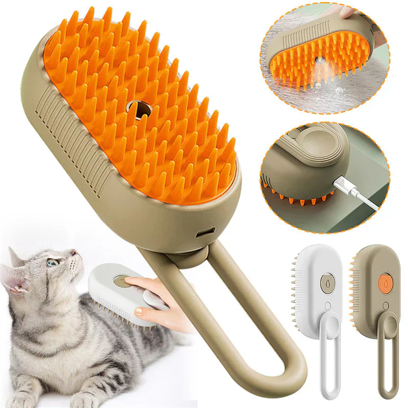 Rechargeable Steam Pet Brush