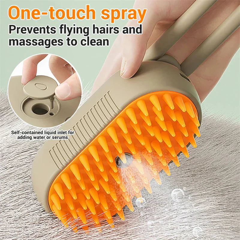 Rechargeable Steam Pet Brush