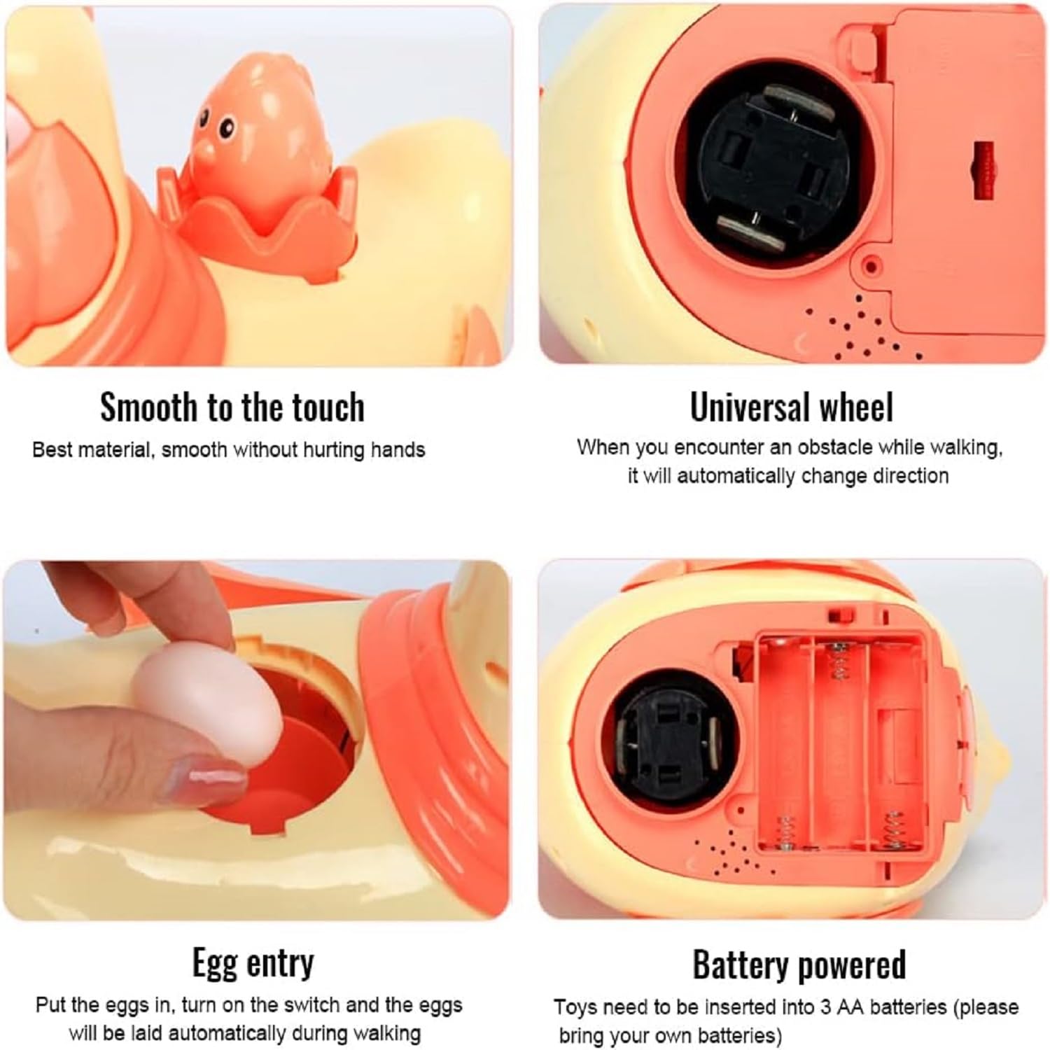 Electric Stuffed Laying Egg Chicken Toy with music System