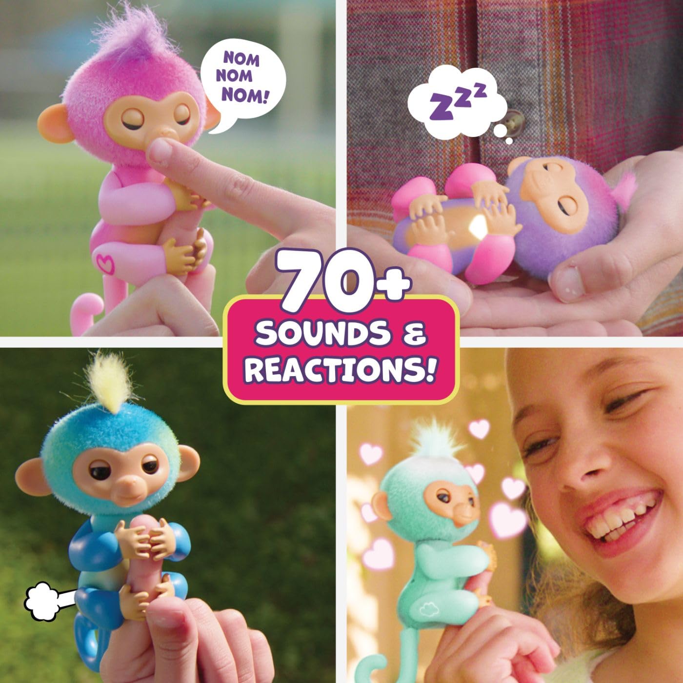 Baby Monkey Reacts to Touch – 70+ Sounds & Reactions- pack of 2