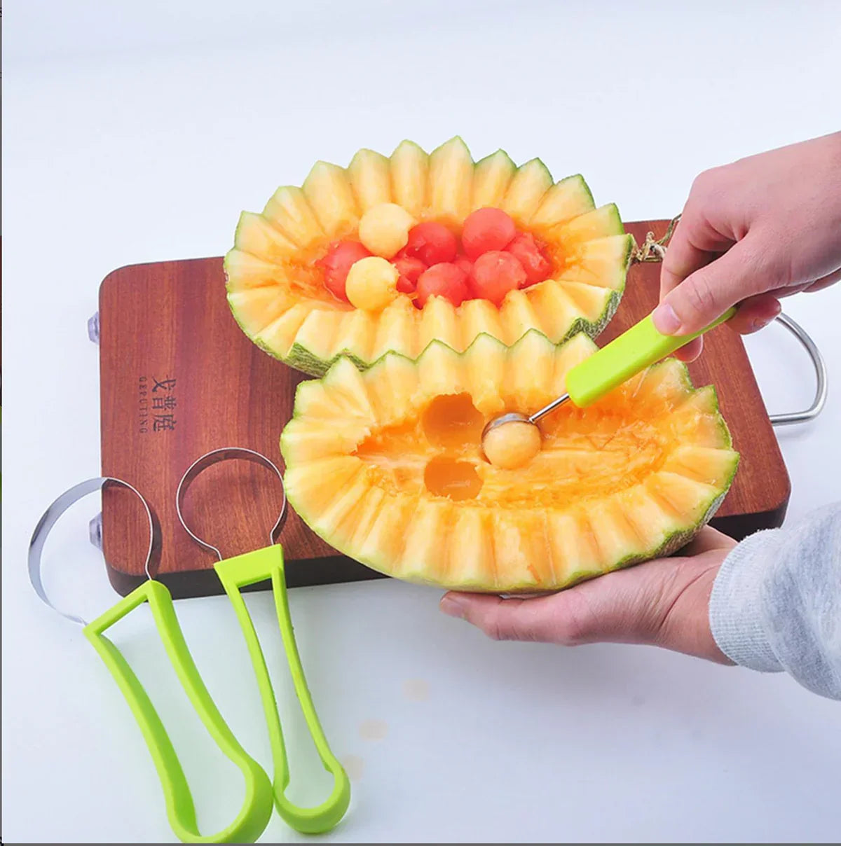 4 In 1 Stainless Steel Fruit Tool Set Carving Knife Fruit