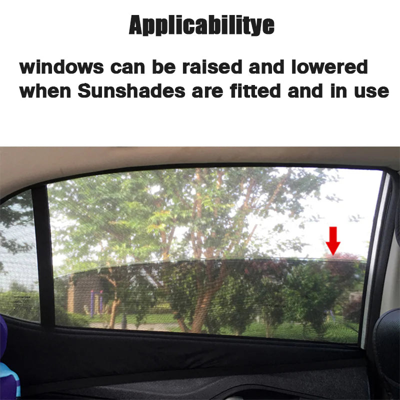 Universal Compatible Car Window Sun Shade (Pack of 4)