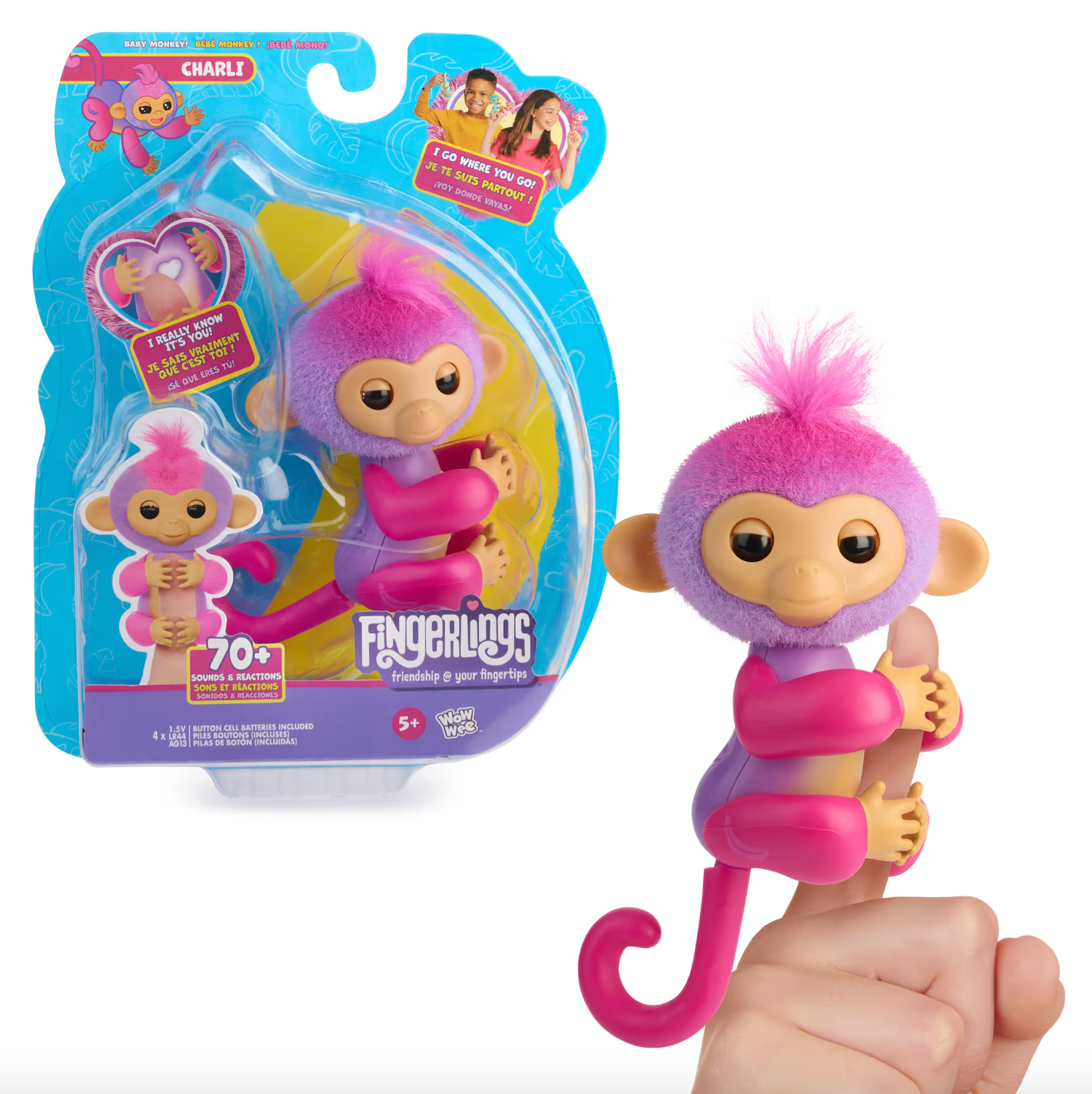 Baby Monkey Reacts to Touch – 70+ Sounds & Reactions- pack of 2